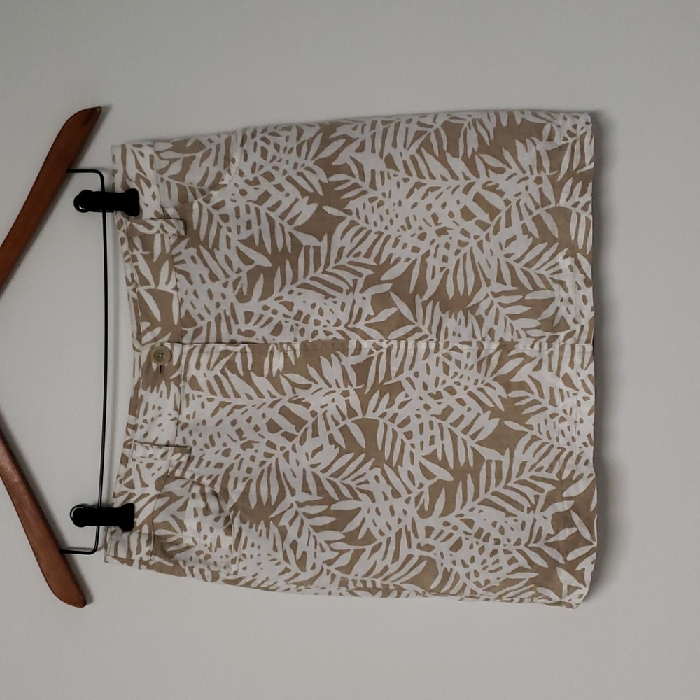 Tommy Bahama palm print linen mini skirt Size‎ 4